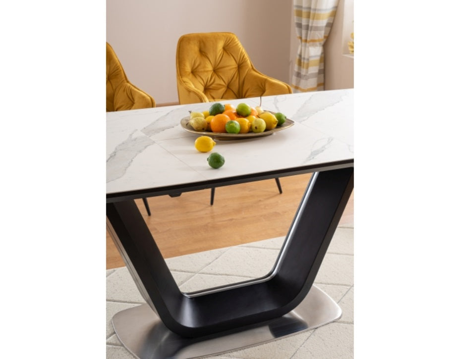 Masă extensibilă HELGA BLACK 160(220) x 90 CM