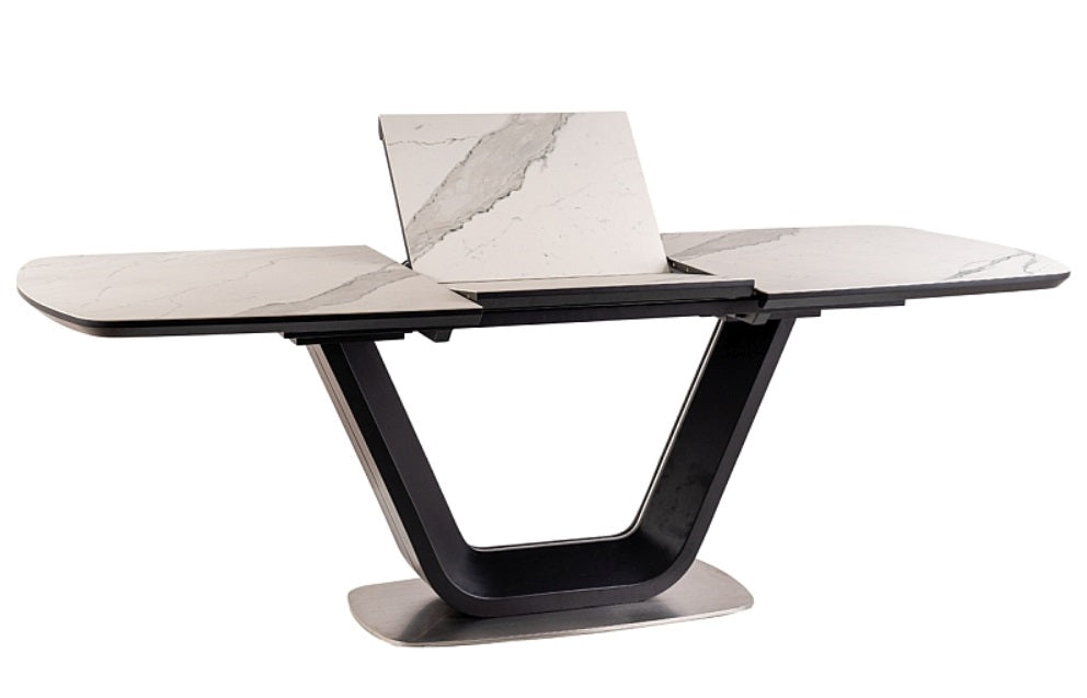 Masă extensibilă HELGA BLACK 160(220) x 90 CM