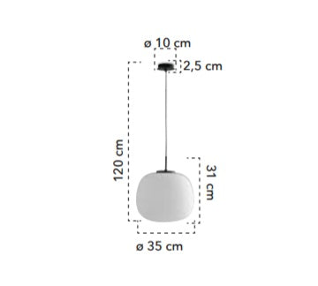 Lampa suspendata TOLOMEO 35