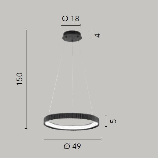 Lampa suspendata NIKE Ø49 CM