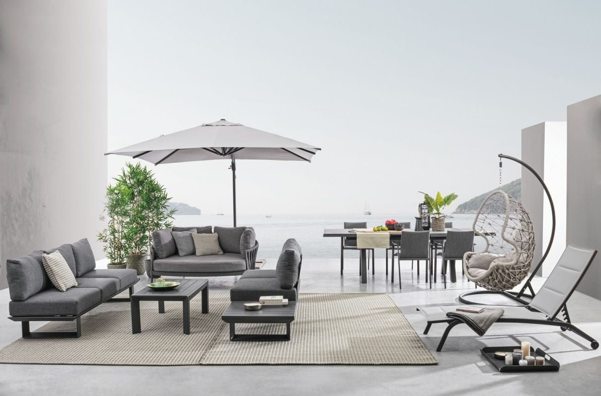 Set pentru exterior KONNOR CHARCOAL CORNER