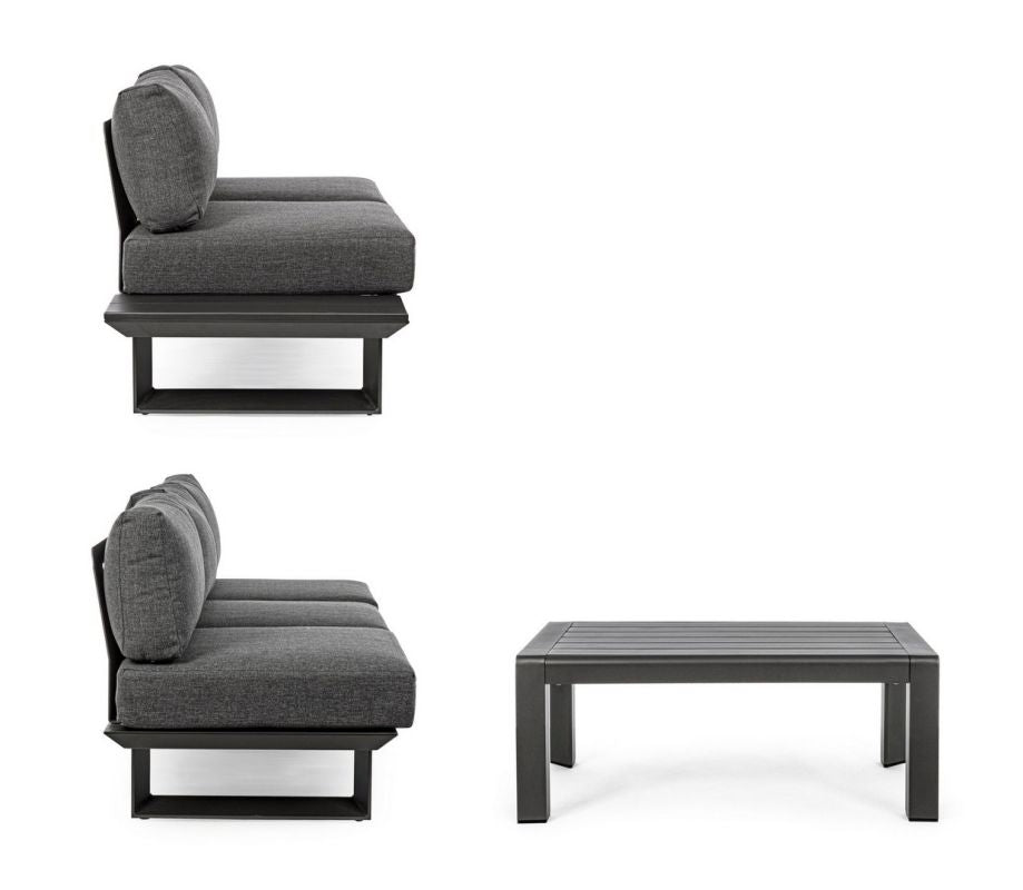 Set pentru exterior KONNOR CHARCOAL CORNER