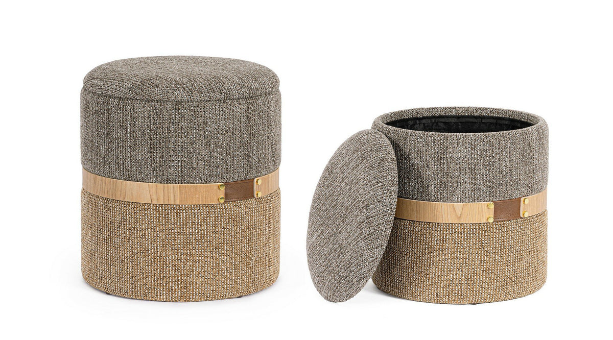 Set 2 taburete TALYA SAVANA POUF