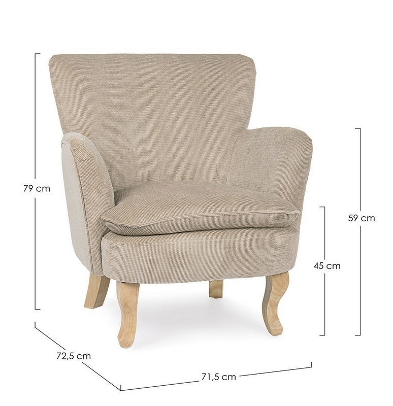 Fotoliu CHENILLE TAUPE