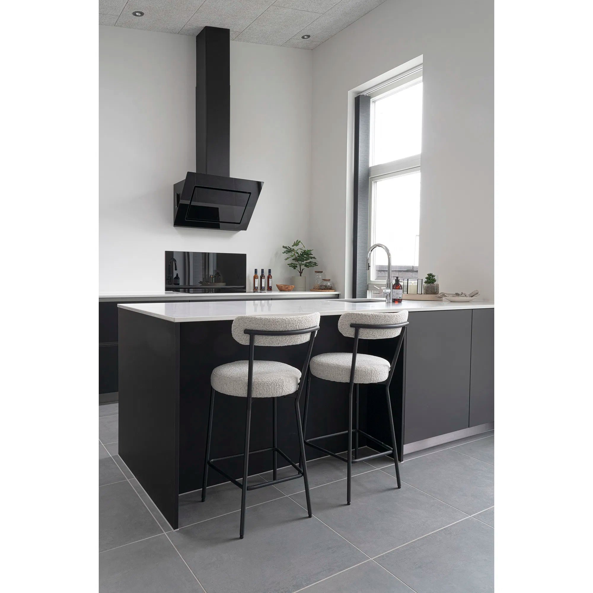 Scaun de bar FINLORA BOUCLE H65 CM