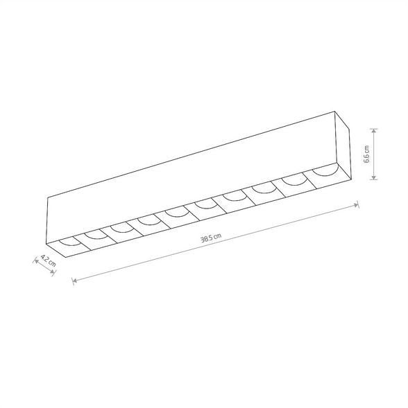 Spot aplicat NODAR WHITE 40W