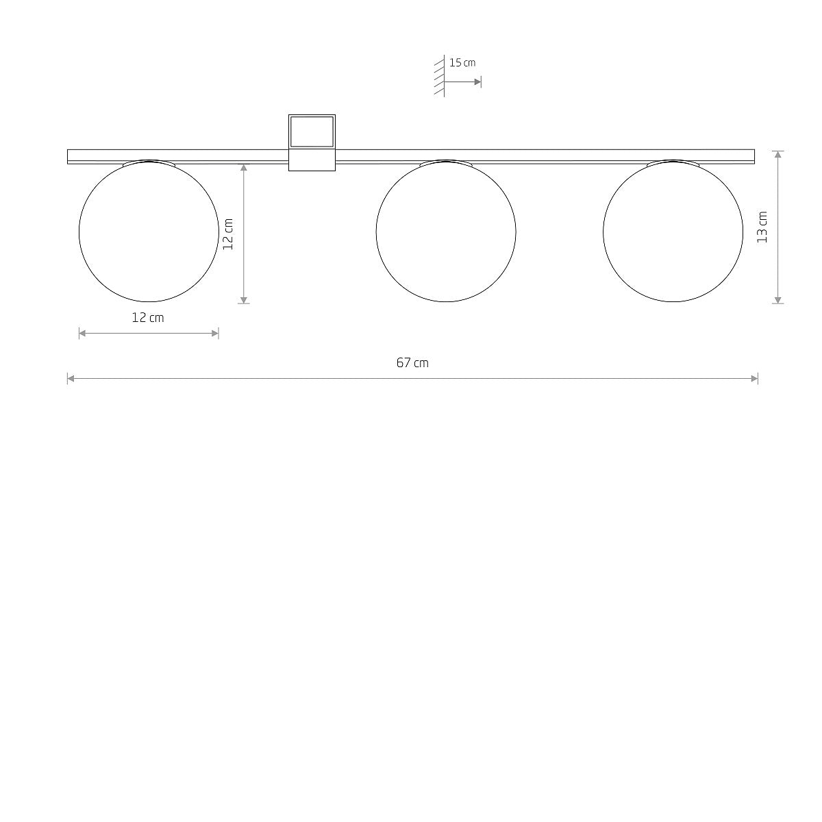 Plafoniera BERSO III