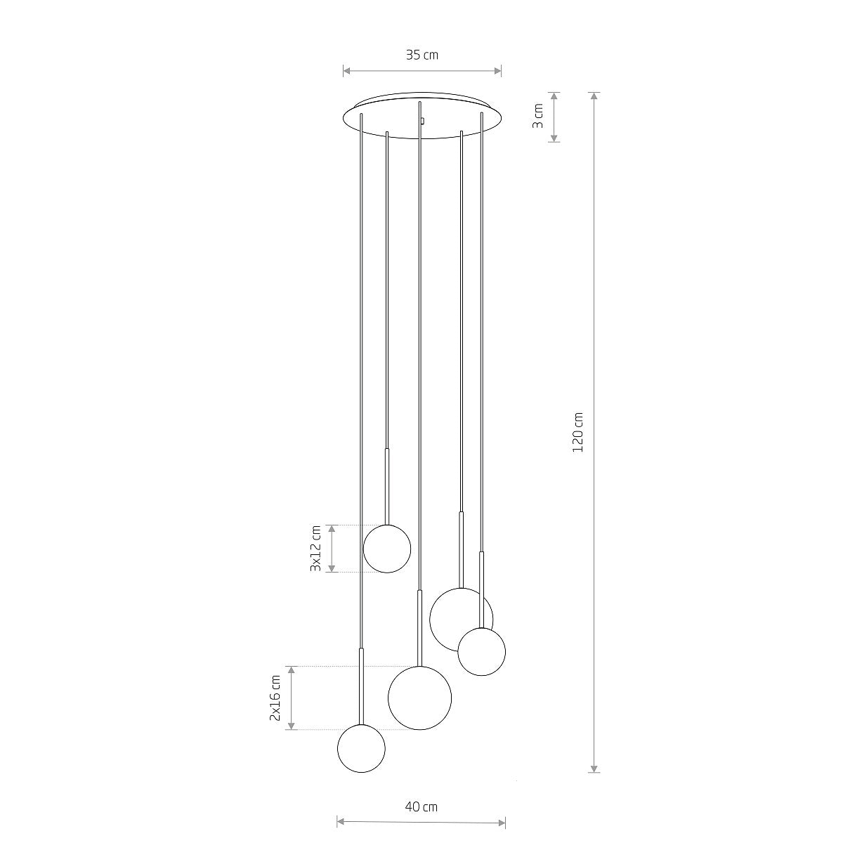 Lampa suspendata VEROFA V
