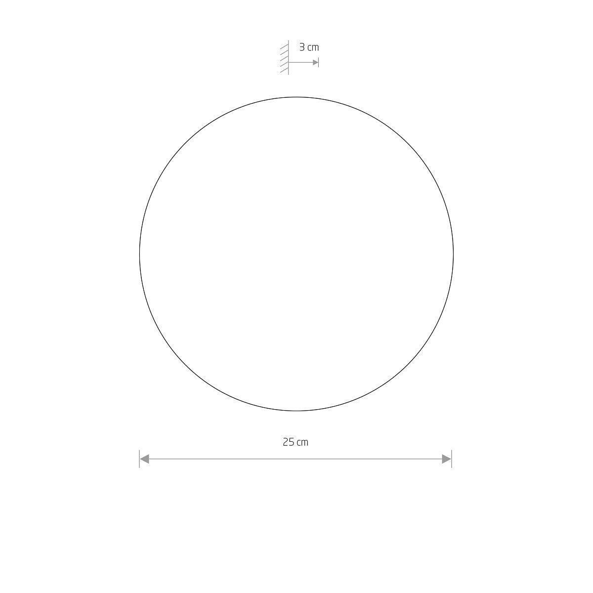 Aplica de perete FALUNA LED