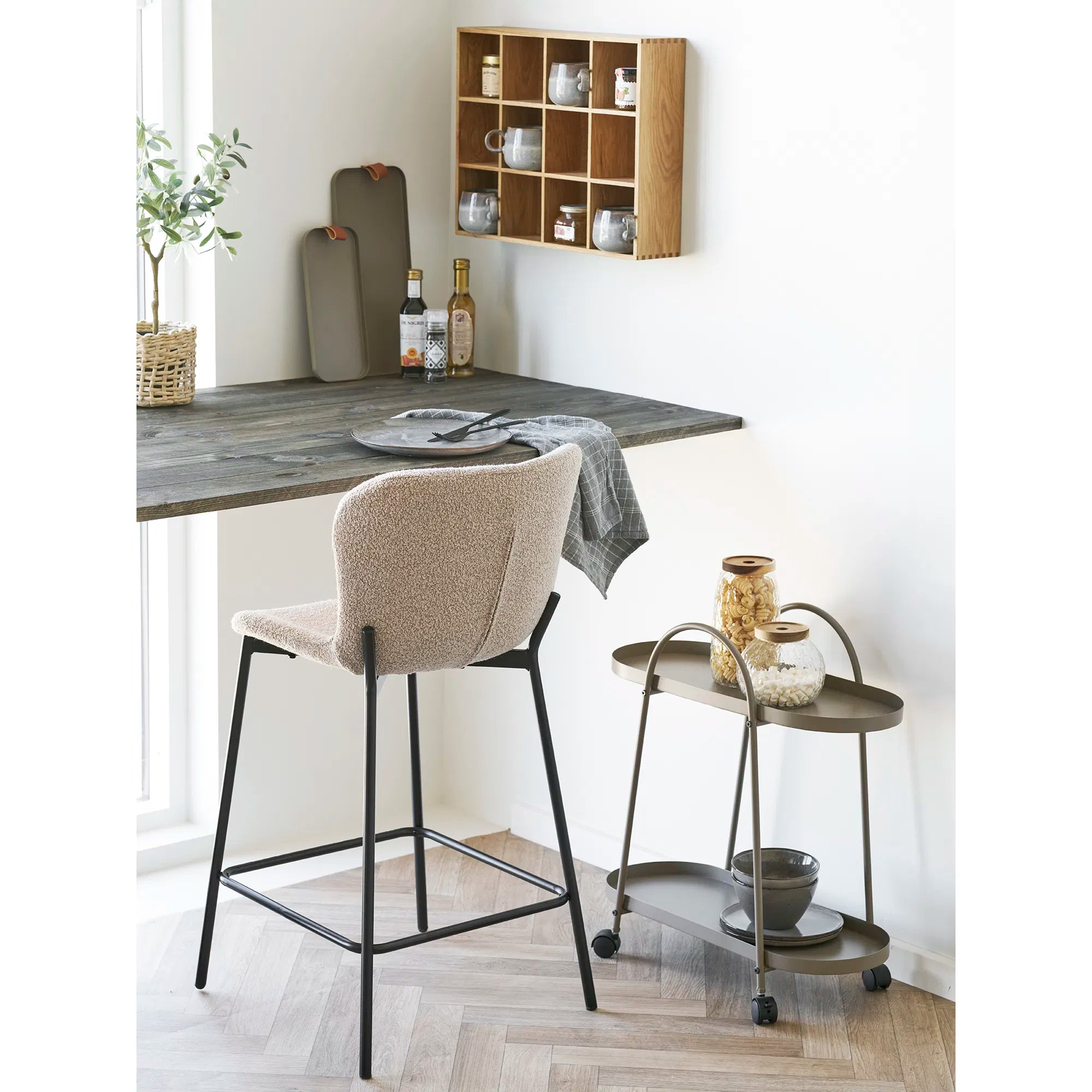 Scaun de bar RUST BOUCLE H65 CM