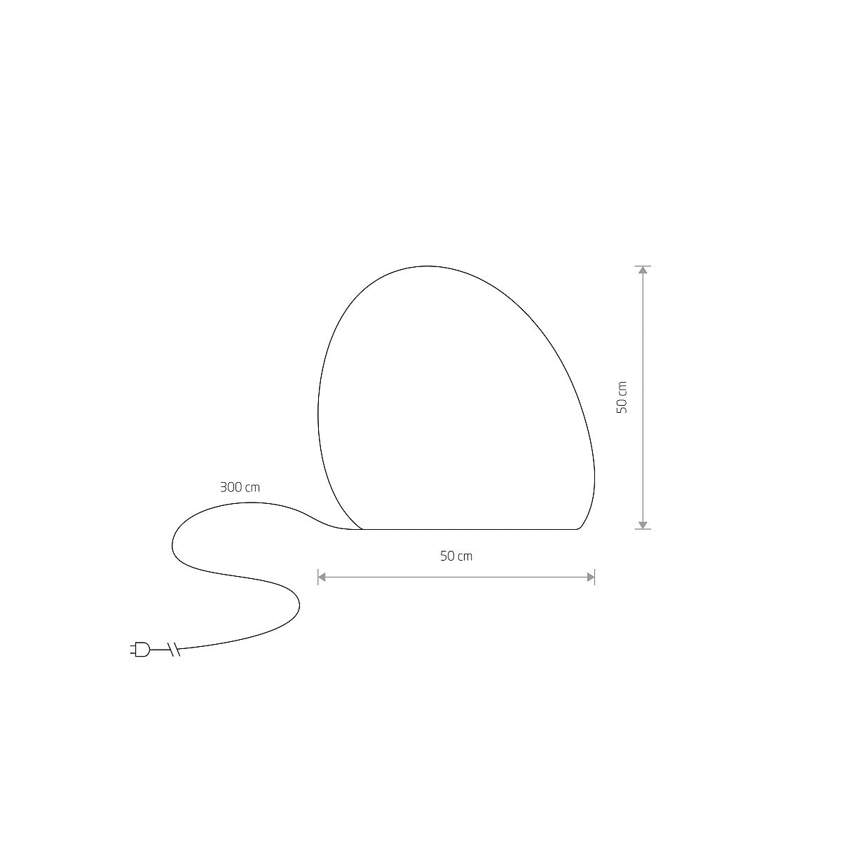 Lampa stativa exterior PETROS