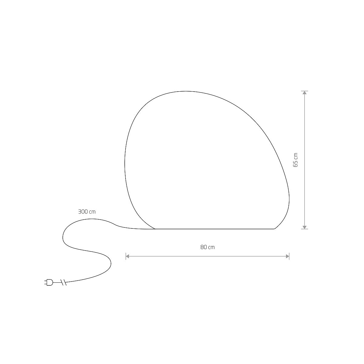 Lampa stativa exterior PETROS