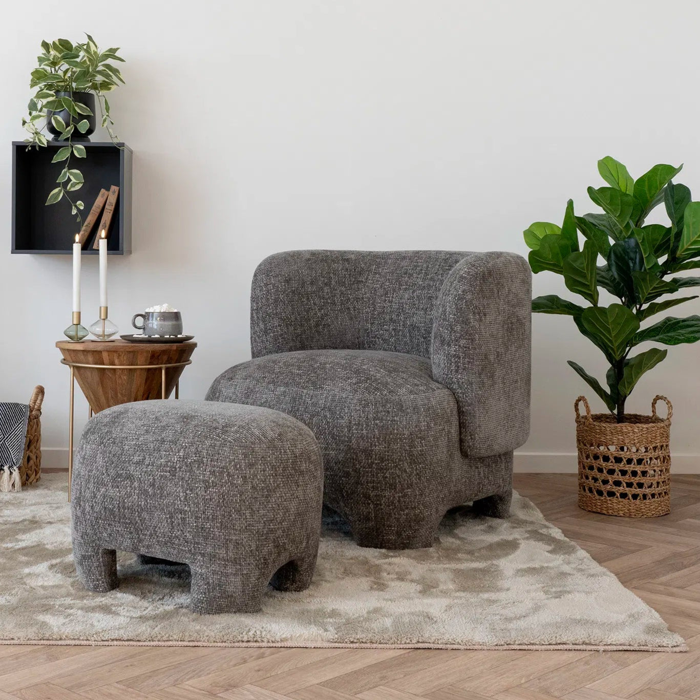 Fotoliu cu taburet RENOSA