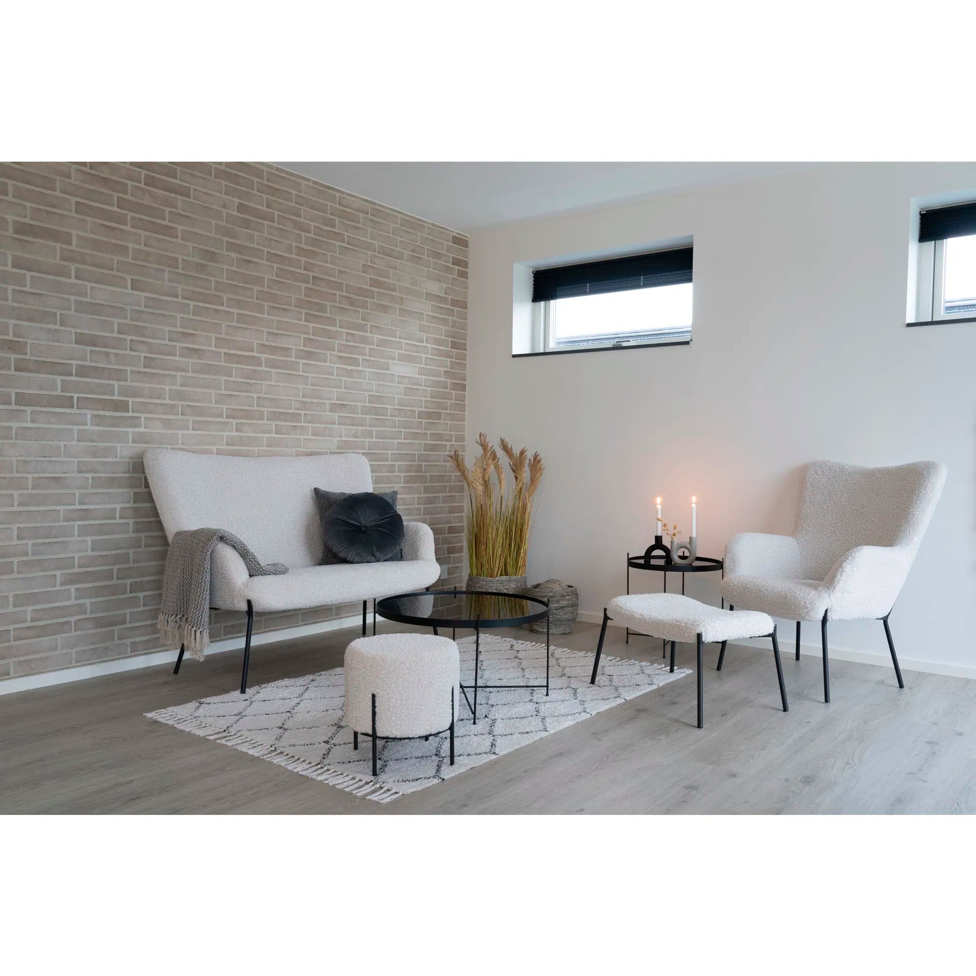 Fotoliu cu taburet VOSTRA BOUCLE