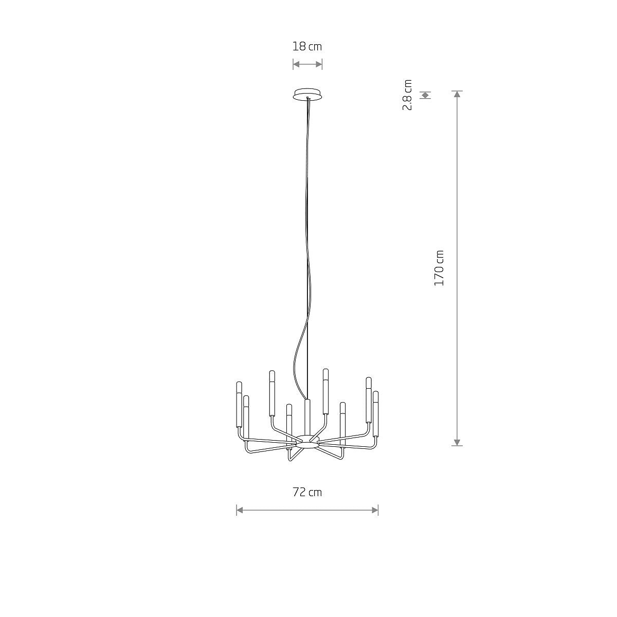 Lampa suspendata CORTA VIII