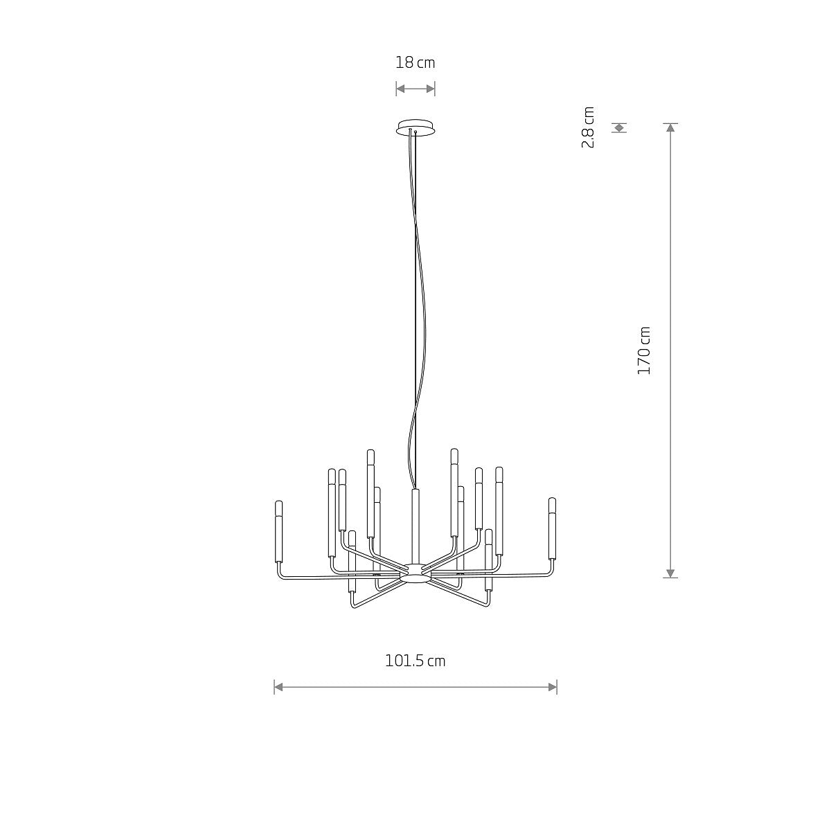 Lampa suspendata CORTA XII A