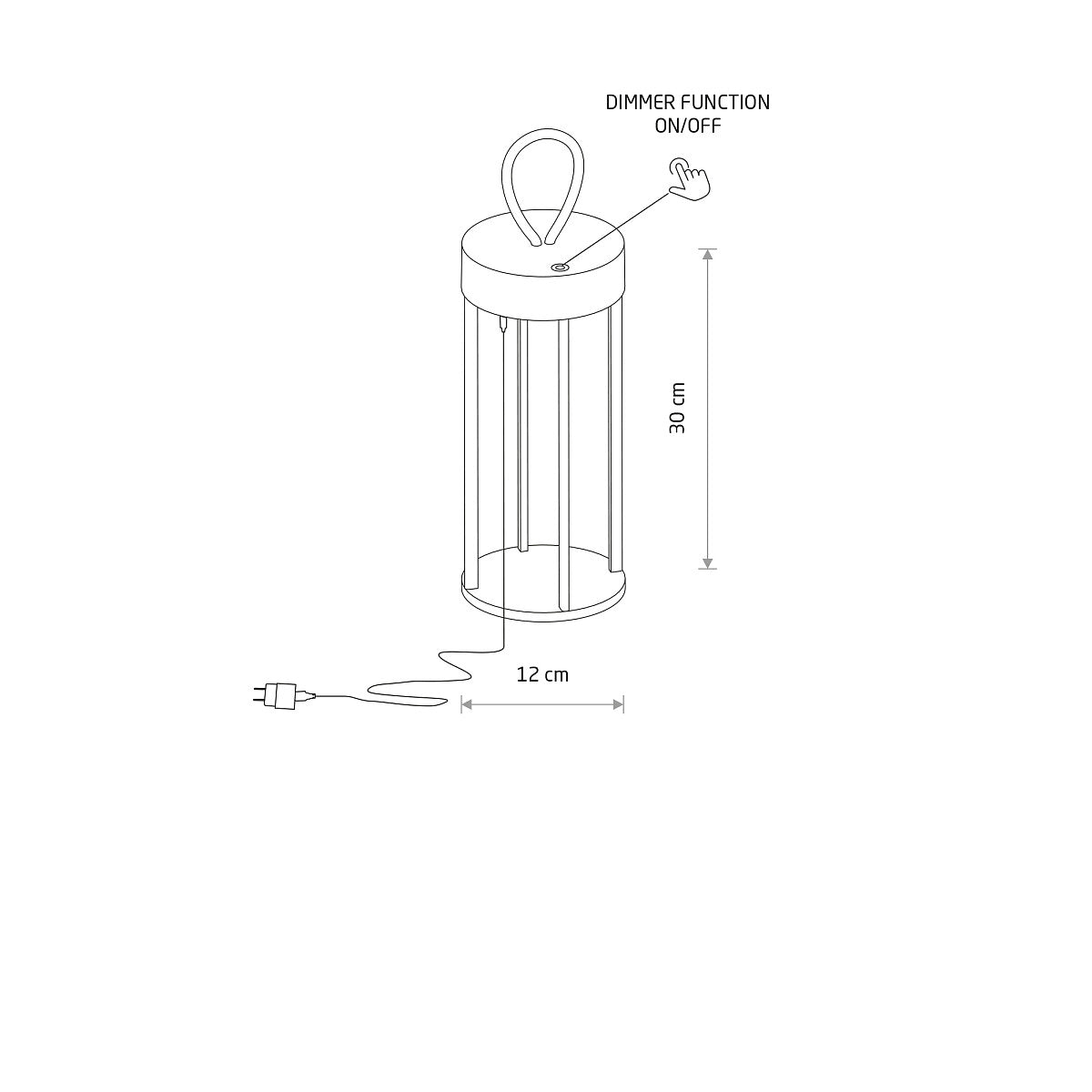 Lampa de masa dimabila NIVA