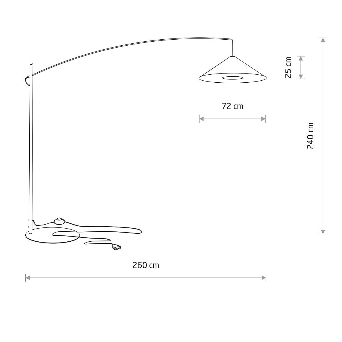 Lampadar NOISE BLACK A