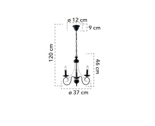 Lampă suspendată BEATRICE 3L