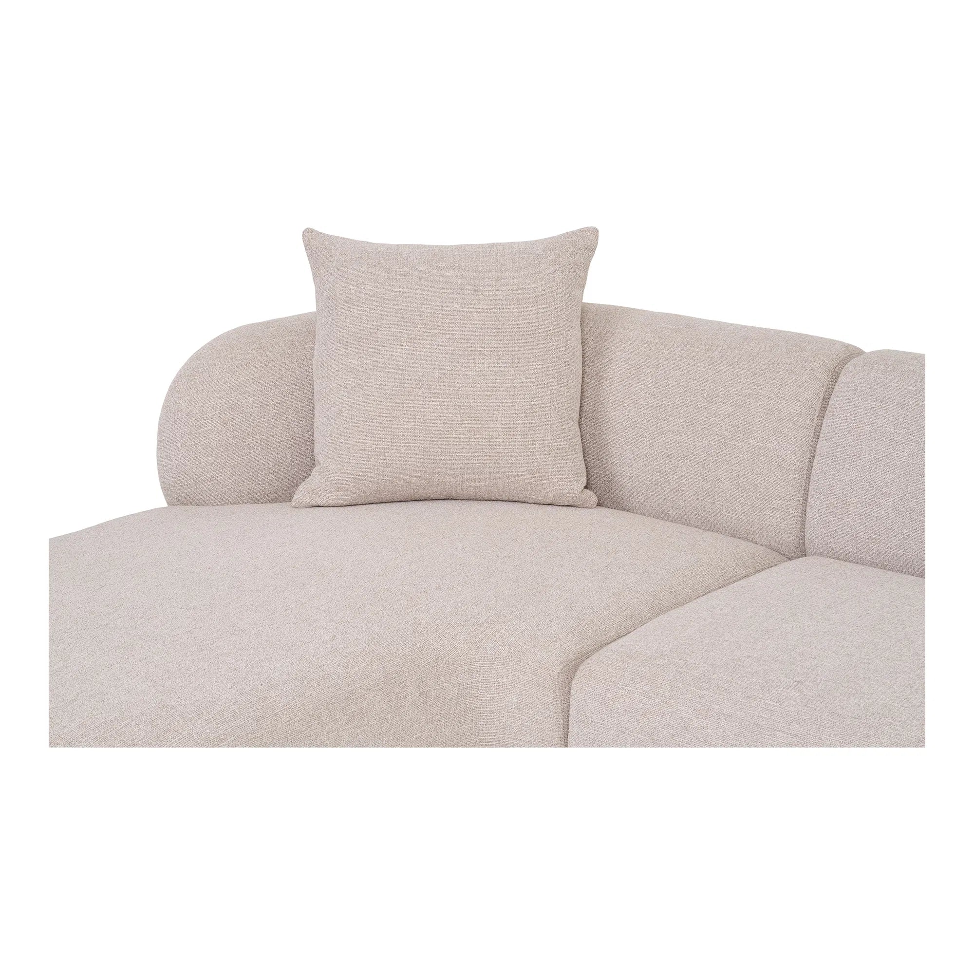 Coltar stanga STONE BEIGE 256 CM