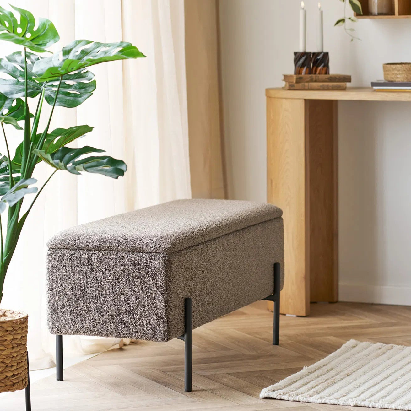 Bancuta WARISTO BOUCLE 95 x 36 CM