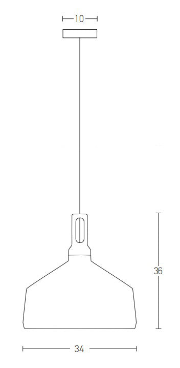 Lampa suspendata TERIV 34CM
