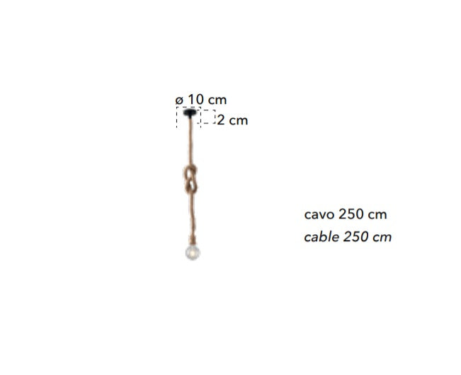 Lampă suspendată ROPE