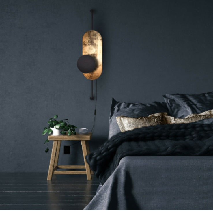 Aplica de perete WHELLA 2L BLACK/GOLD