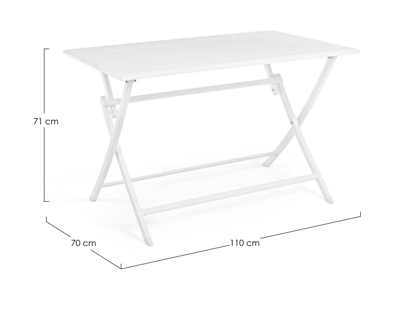 Masa ELIN WHITE 110 x 70 CM
