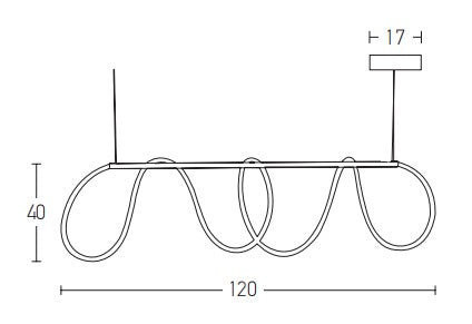 Lampa suspendata SERPENTE
