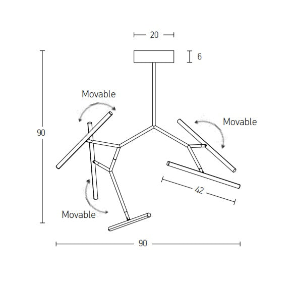 Lampa susepndata CLEONY 49