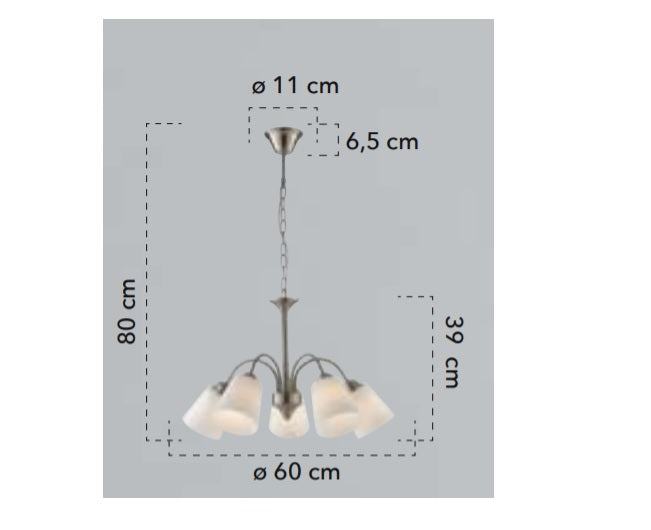 Lampă suspendată NIK 5L