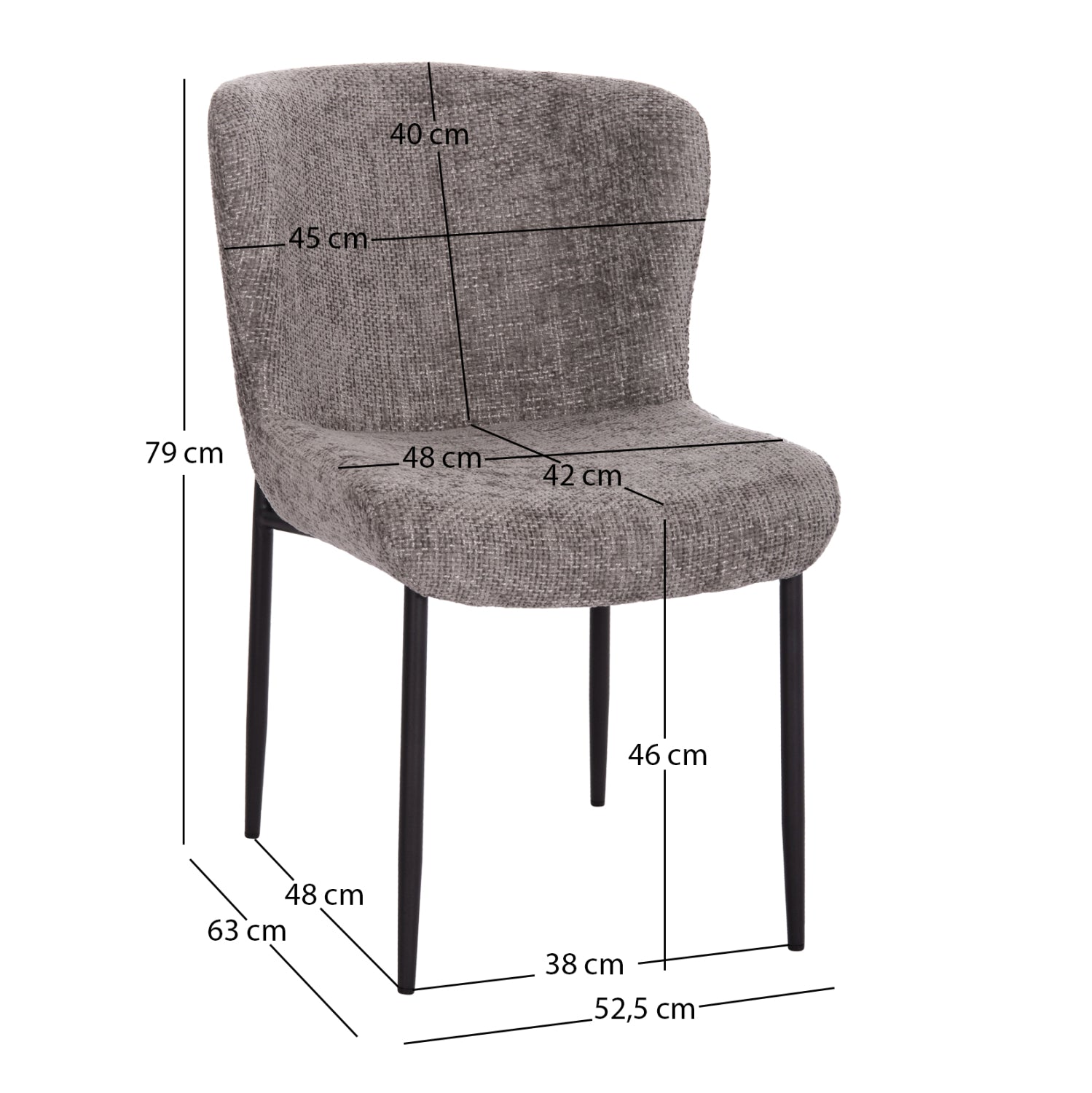 Scaun OBSESSION GREY