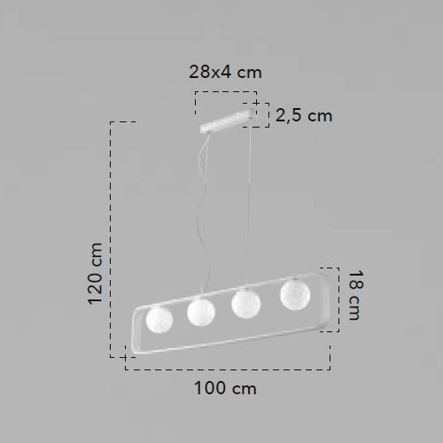 Lampă suspendată LIPER-S4