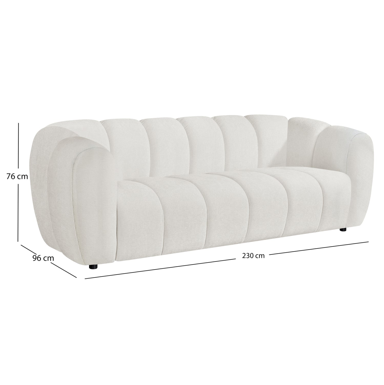 Canapea 3 locuri OPALE 230CM