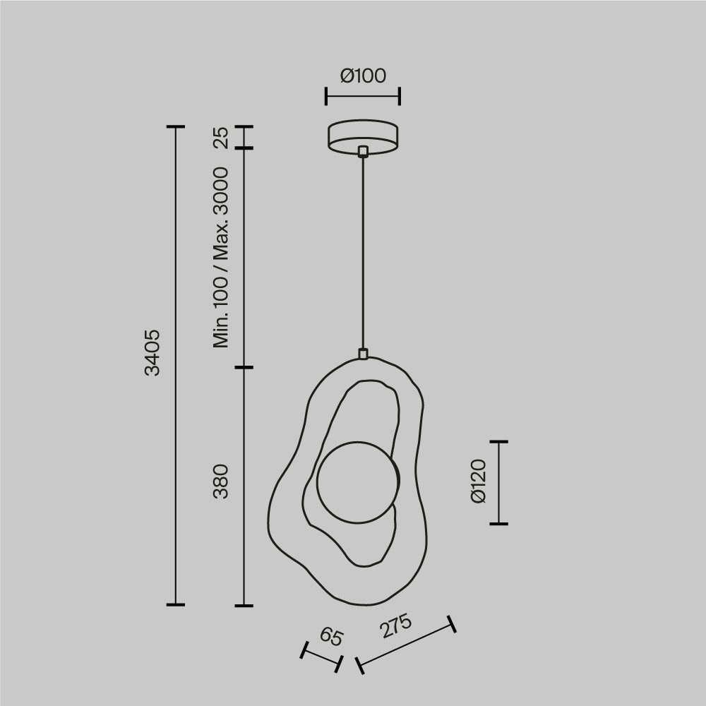 Lampa suspendata OPUS
