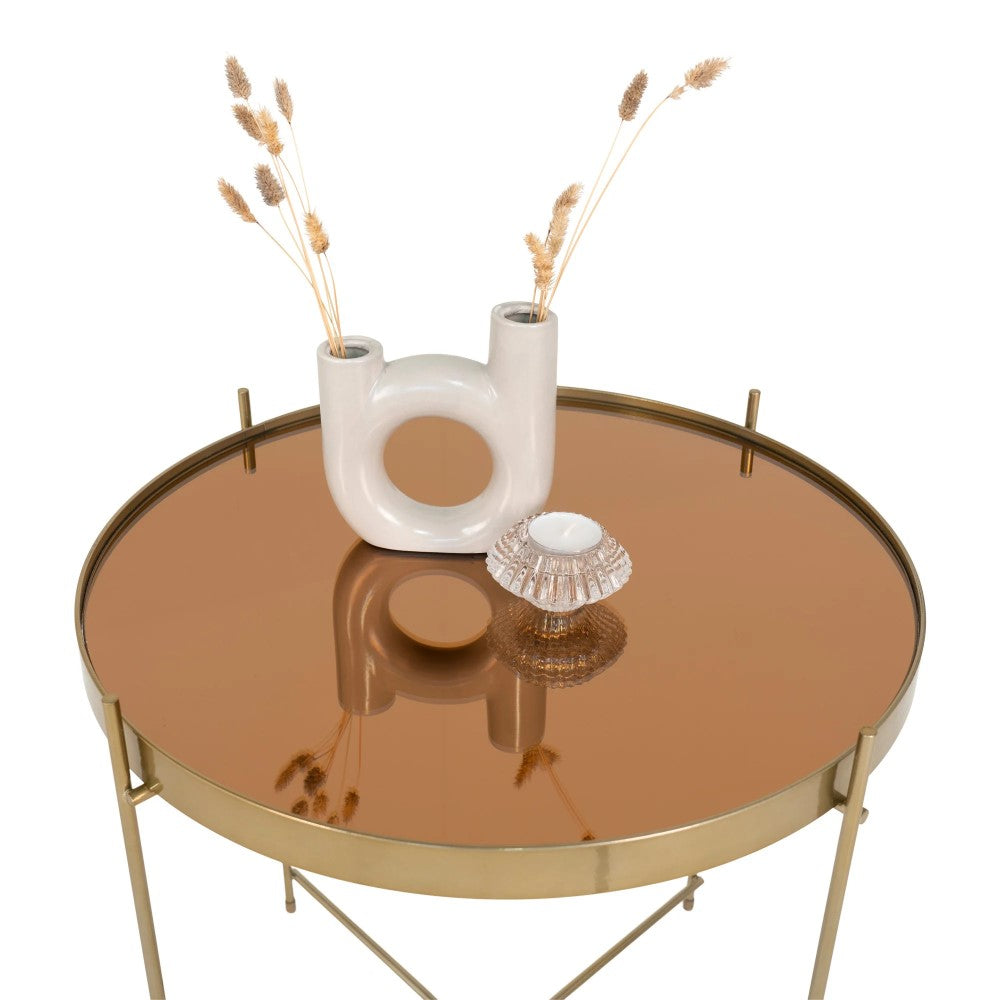 Masuta de cafea VENICE BRASS Ø48 x48 CM