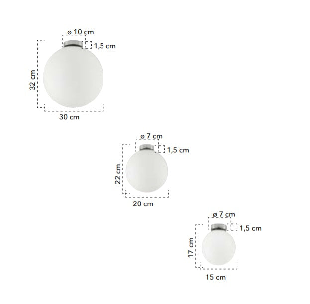 Plafoniera CITTA 15 / 20 / 30 CM
