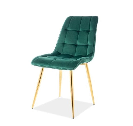 Scaun KIM GOLD-VELVET