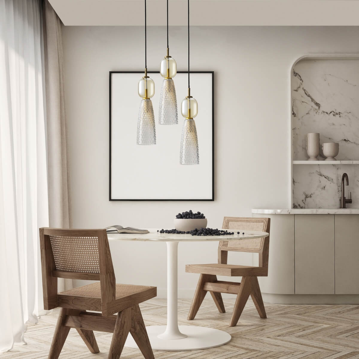 Lampa suspendata IRENI ROUND ANTIQUE BRASS