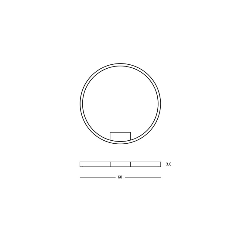 Plafoniera TURELO 37W