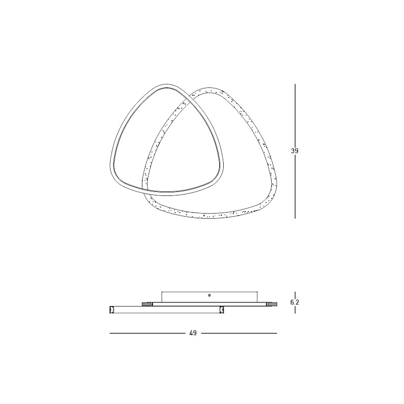 Plafoniera NIVALO DOUBLE