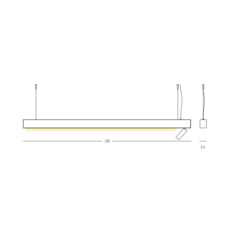 Lampa suspendata VELNO LINIAR