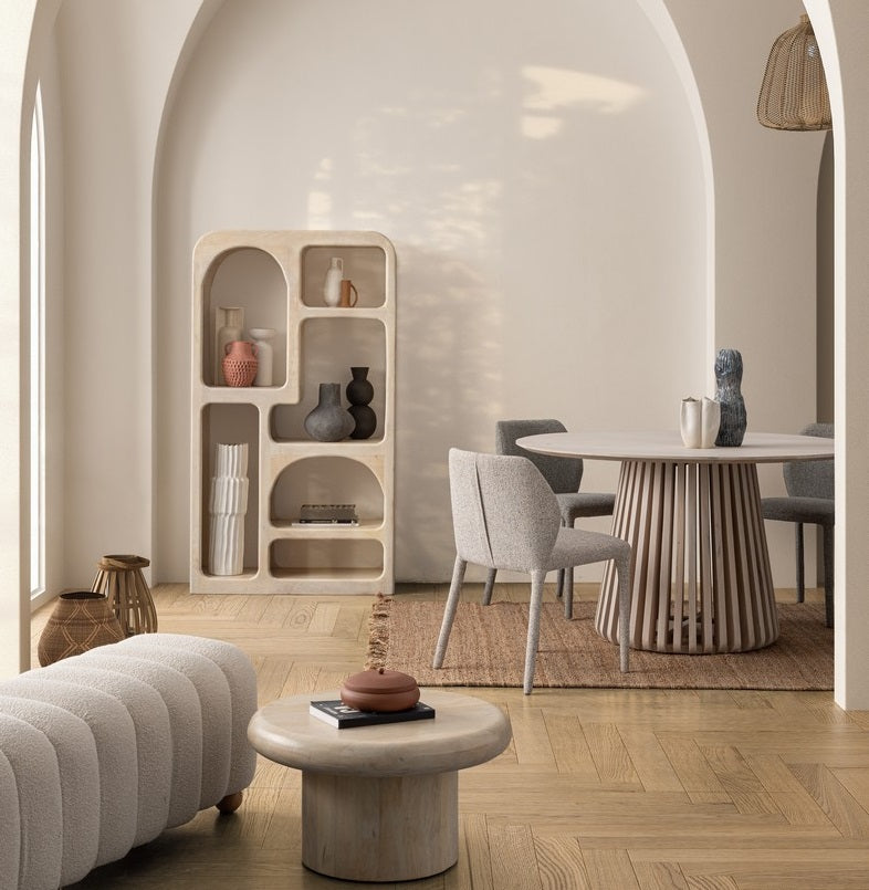 Masuta de cafea LOPEZ NATURAL Ø75 x 40 CM