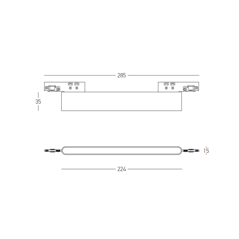 Proiector sina magnetica ultra silm 3MM LENA 22CM