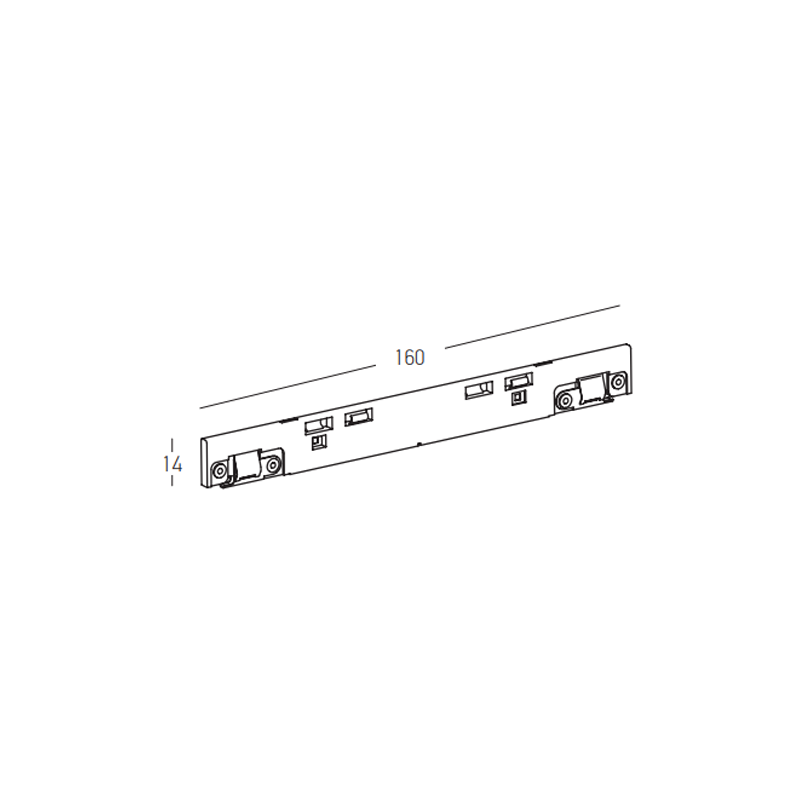 Conector liniar sina magnetica ULTRA SLIM 3MM