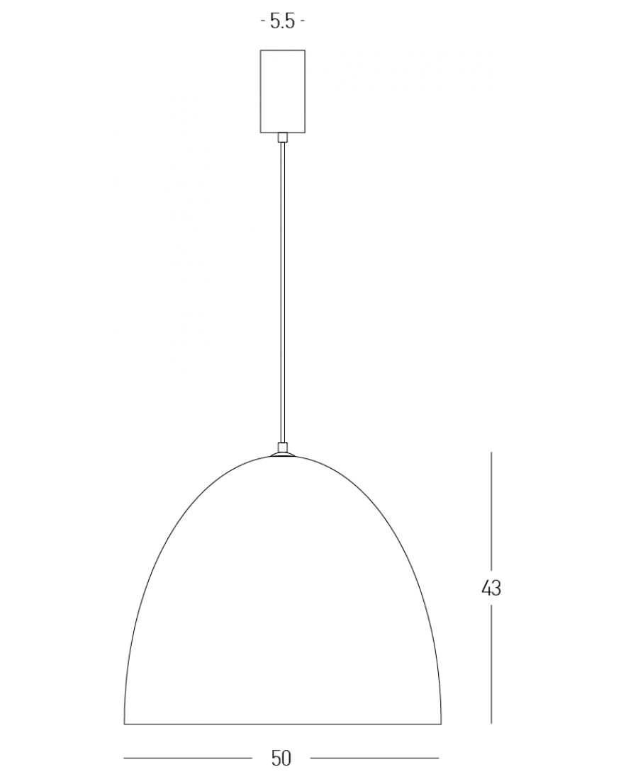 Lampa suspendata BERRY 50 CM