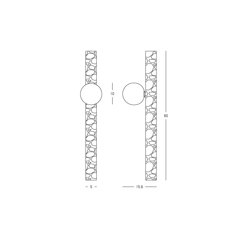 Aplica de perete TERVALIS LONG