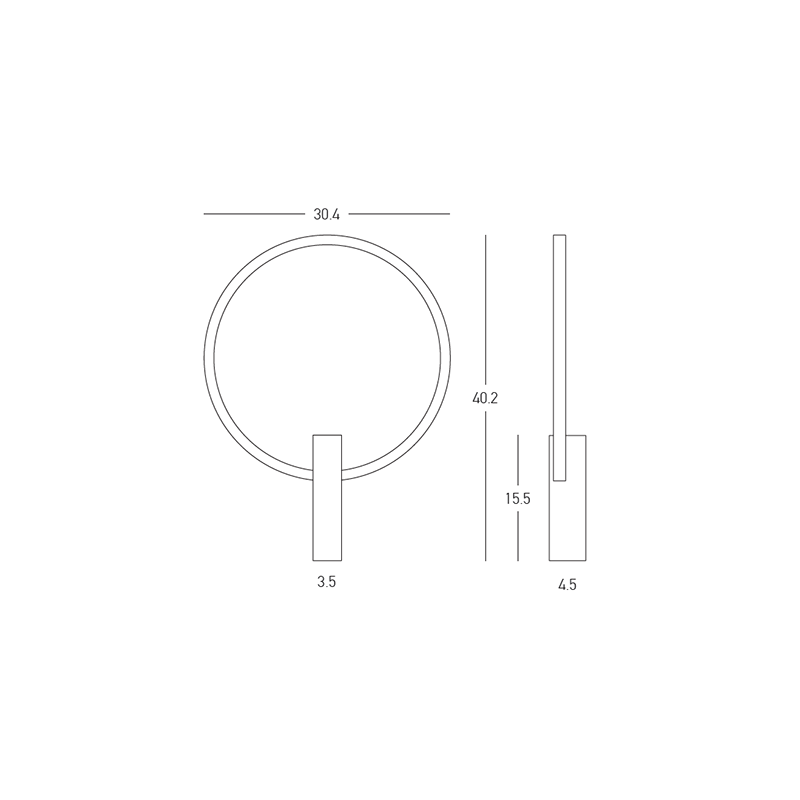 Aplica de perete ELVARIS 12W