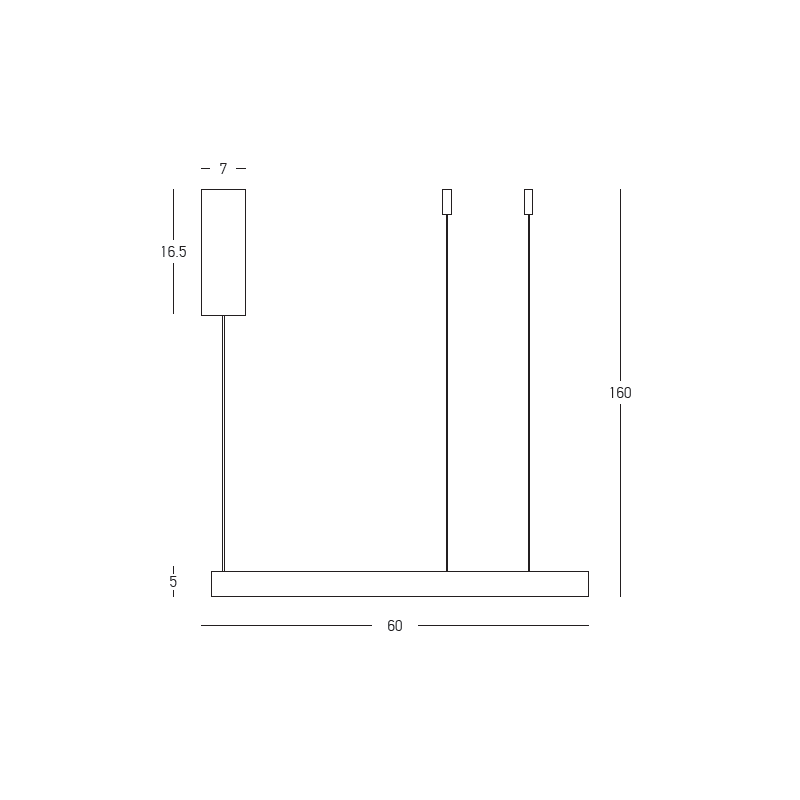 Lampa suspendata ERLAND 59W